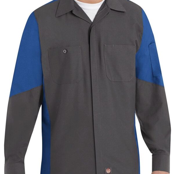 Long Sleeve Automotive Crew Shirt - Tall Sizes Thumbnail