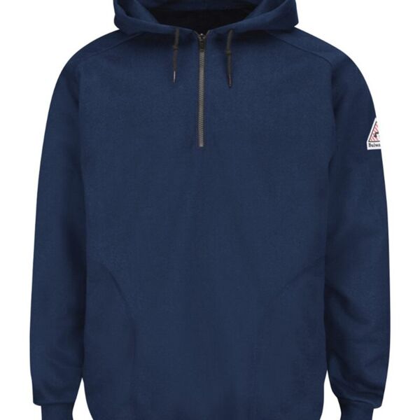 Pullover Hooded Fleece Sweatshirt Quarter-Zip - Tall Sizes Thumbnail