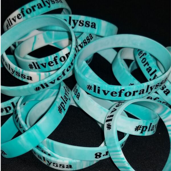 Live For Alyssa Silicone Wristband Thumbnail