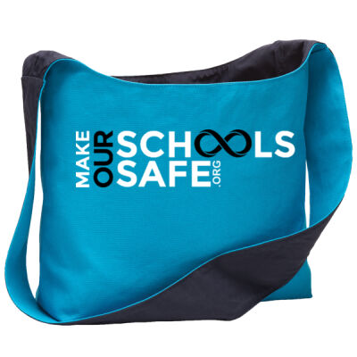 Make Our Schools Safe Canvas Sling Bag Thumbnail