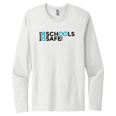 Unisex Long Sleeve Fashion Tee White Thumbnail