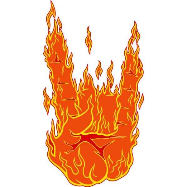 flaming satanic sign Thumbnail