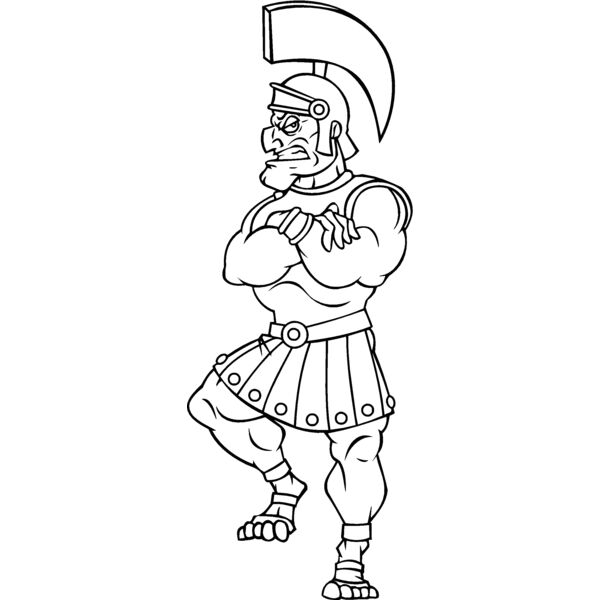 trojan spartan paladin standing on ball Thumbnail